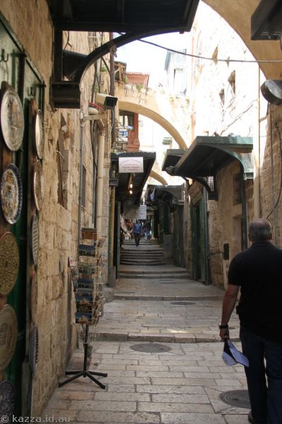 Walking down Via Dolorosa