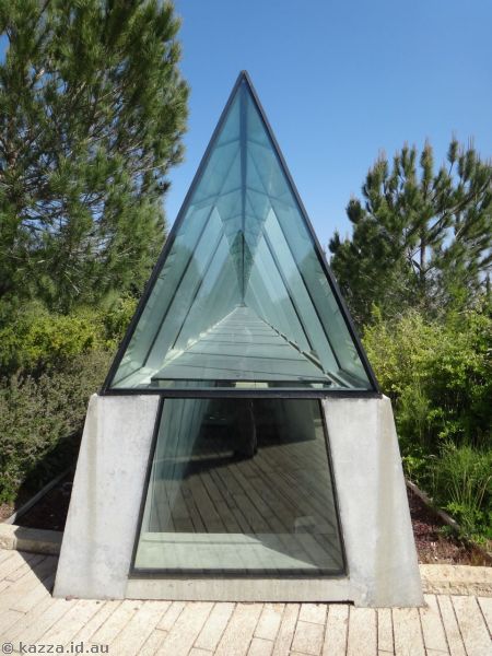 Skylight over one of the galleries at Yad Vashem Holocaust Museum