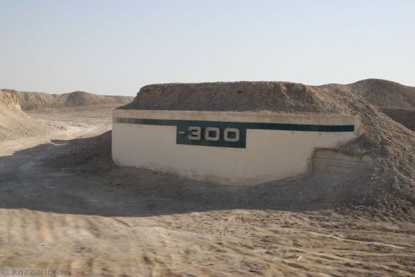 Minus 300m sign (I missed the sea level one!)