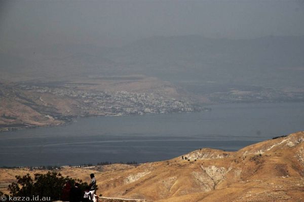 View northwest towards the Sea of Galilee and Tiberias