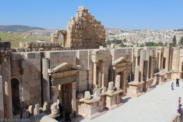 Stage of the Southern Theatre at Jerash<br/>Photo by Dad