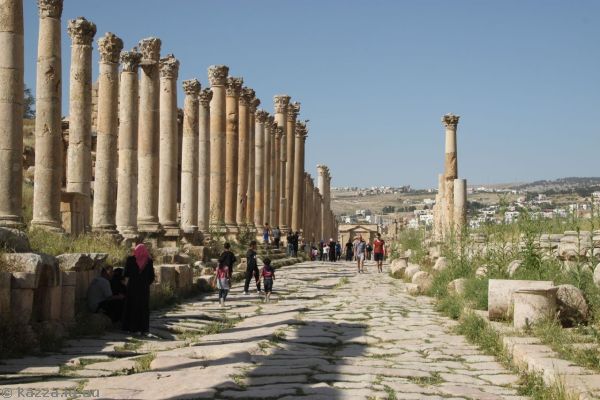 View north at the cross roads