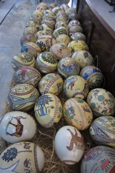 Mosaic eggs in Handicraft Centre Mosaic Workshop<br/>Photo by Mum