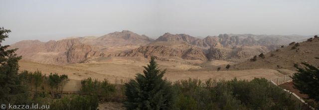 View west from Petra Panorama Hotel