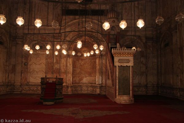 Mihrab and Minbar in the Mosque of Muhammad Ali