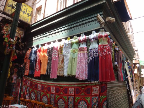 Belly dancer outfits in Khan el Khalili