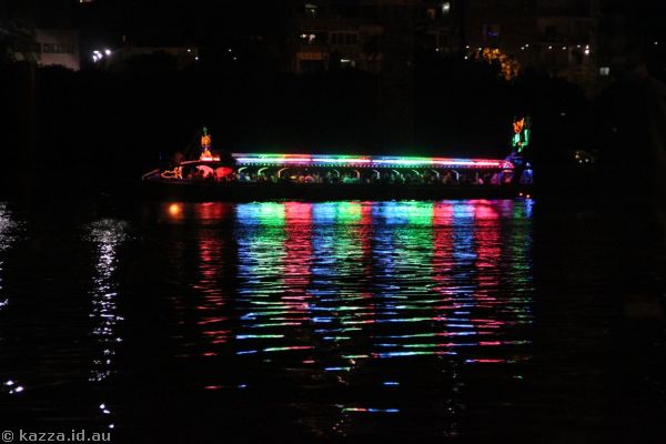 Another colourful dinner cruise boat