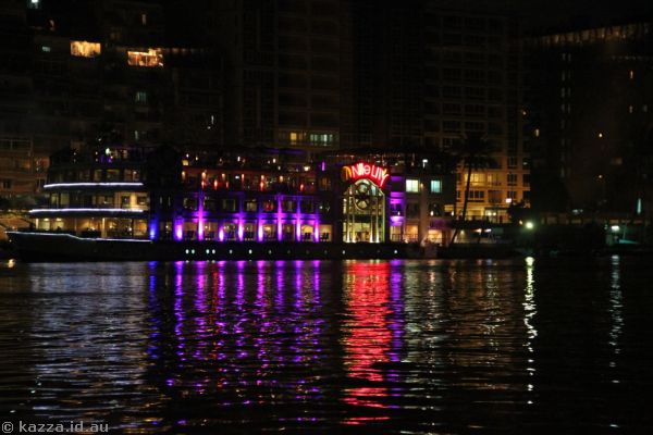 Nile Lilly lit up