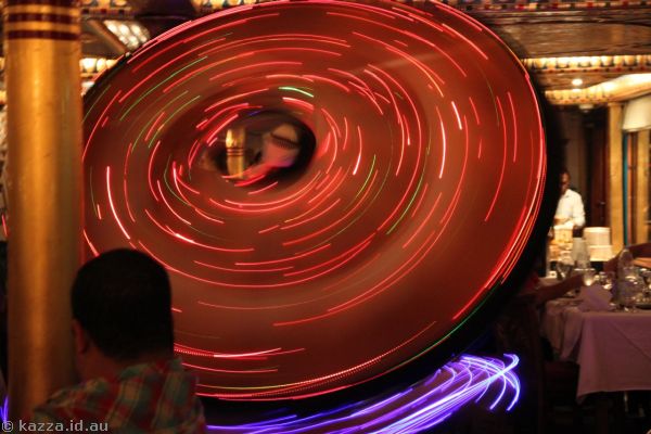 The Whirling Dervish had an illuminated outfit which made for some fun photos