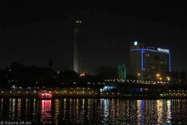 Cairo Tower and Novotel Hotel<br/>Photo by Dad