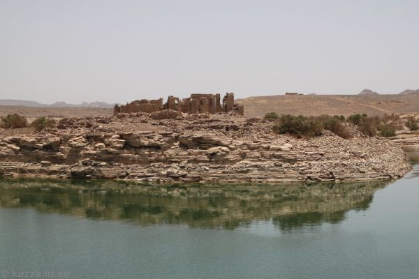 Qasr Ibrim fortress from Lake Nasser