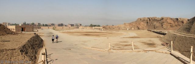 Open area southwest of the Temple of Horus at Edfu