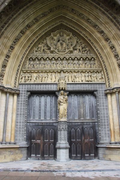 Western door of Westminster Abbey