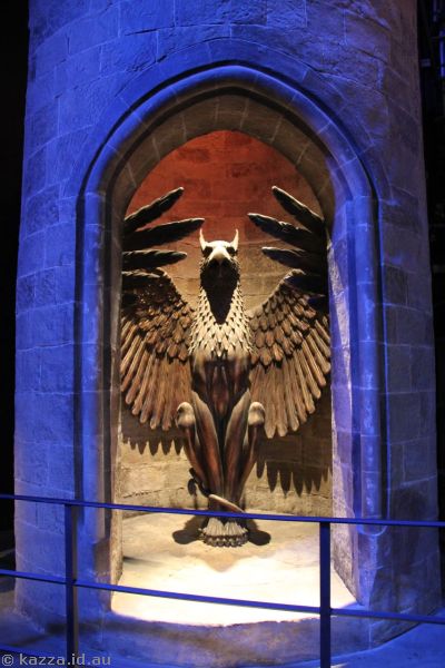 The Griffin stairwell entrance to Dumbledore's office