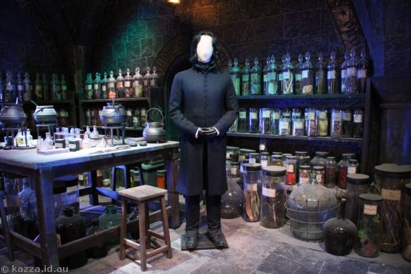 Snape's costume in the potions classroom