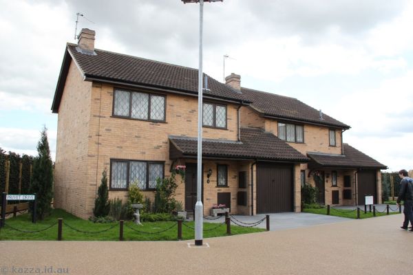 Replica of houses on Picket Post Close, Martins Heron - aka Privet Drive Little Whinging! Built for Chamber of Secrets