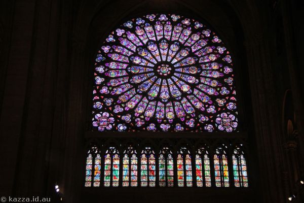 North Rose Window in Notre Dame