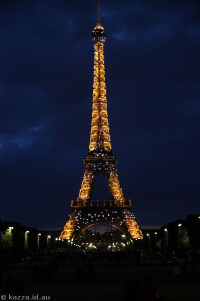 The Eiffel Tower by night
