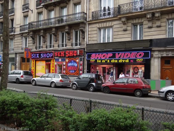 Sex stores in Montmartre
