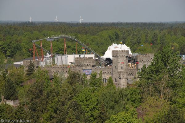 Castle and roller coaster from Lego Top