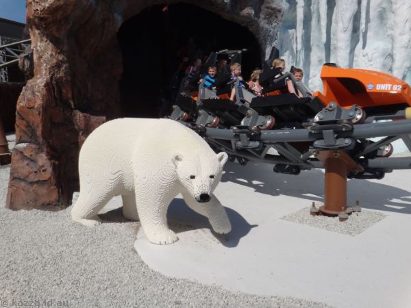 Lego polar bear and Polar X-Plorer (check name)