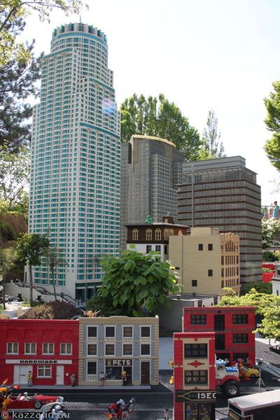 Los Angeles buildings in Miniland