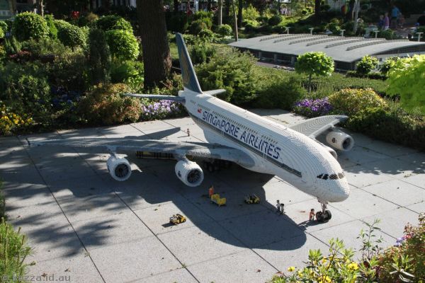 A380 model in Miniland