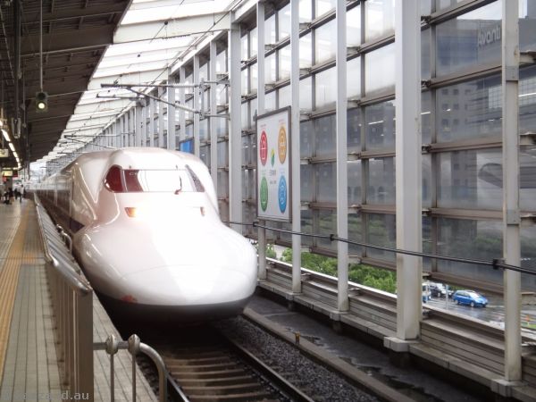 Shinkansen at Kyoto station