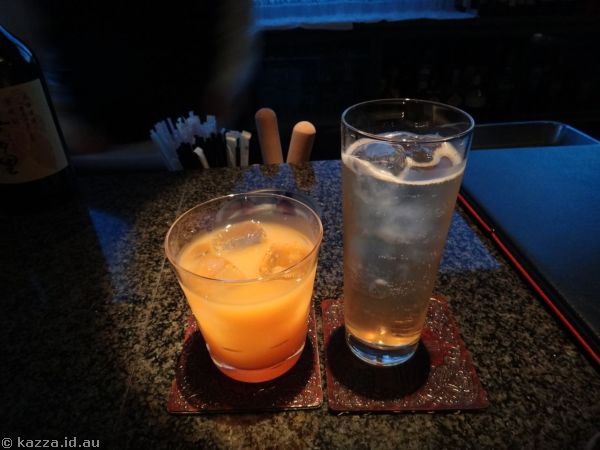 Drinks we had at the Sky Bar