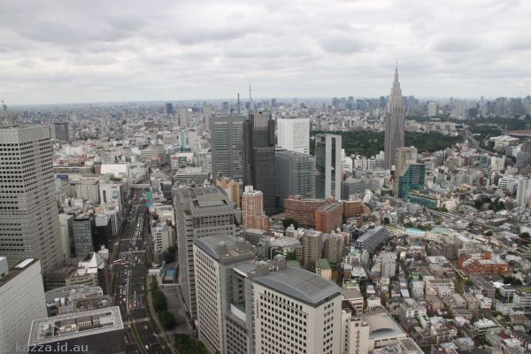 View from our room at the Park Hyatt Hotel