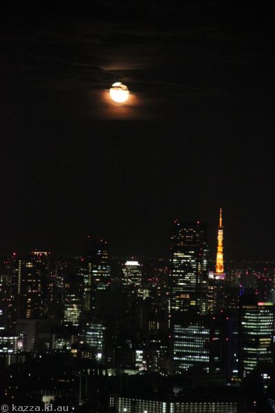 Moon over Tokyo