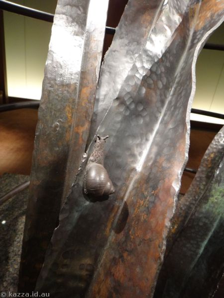 Antony Donaldson sculpture in the lobby of the Park Hyatt Hotel