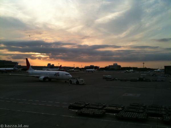 Sunset over Narita Airport