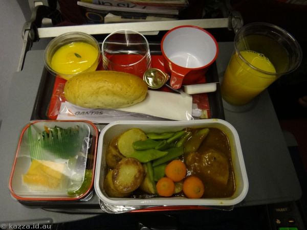 My dinner on the plane