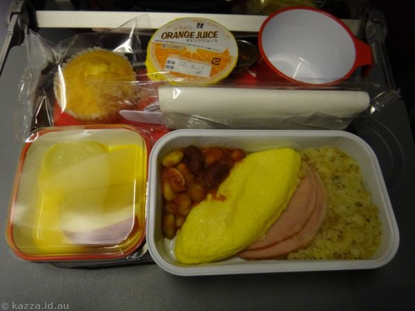 My breakfast on the plane