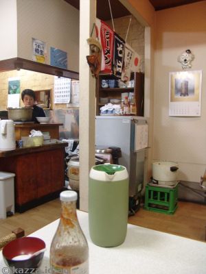 Stu took this photo of the tiny restaurant we ate in