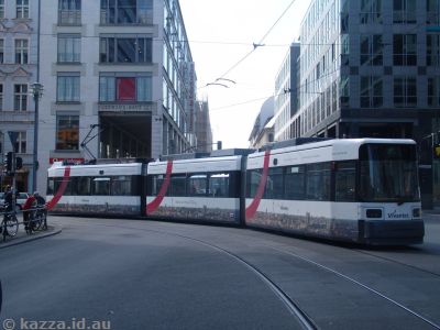 Trams only continued to run in East Berlin