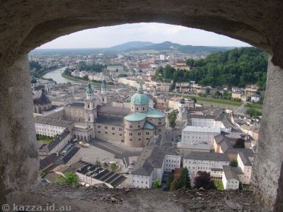View of the Cathedral and old town from the fortress