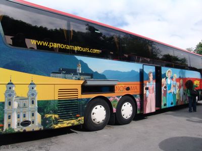 Our tour bus at one of the stops