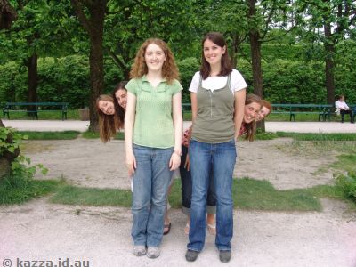 These girls were on their own Sound of Music reenactment tour :)