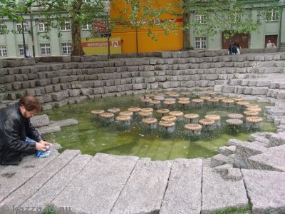 Fountain outside the Frauenkirche