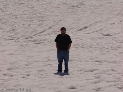Stu on the snow at Hochtannbergpass
