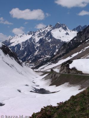 Looking west down Arlbergpass