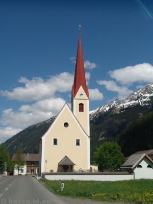 Church in Stockach, coming down the Lech valley