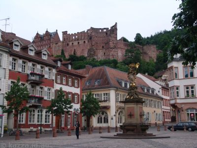 Heidelberger Schloss from the old town square