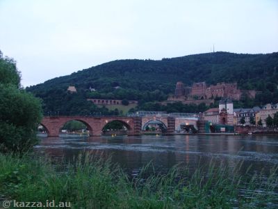 Heidelberger Schloss, Old Bridge and Neckar River