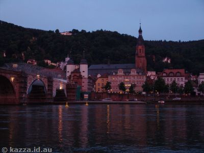 Church of the Holy Spirit and our hotel in front from the other side of the river