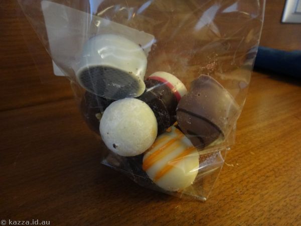 Some of the chocolates I bought at Rausch Schokoladenhaus back in Berlin