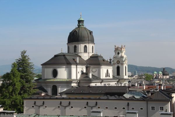 Kollegienkirche from the terrace behind Salzburg