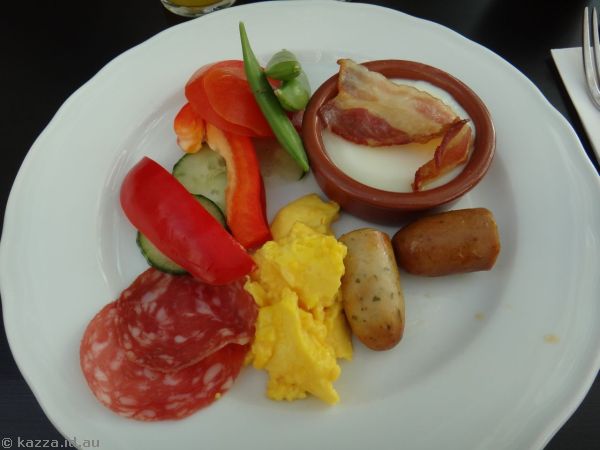 Buffet breakfast at Radisson Blue Royal Garden Hotel